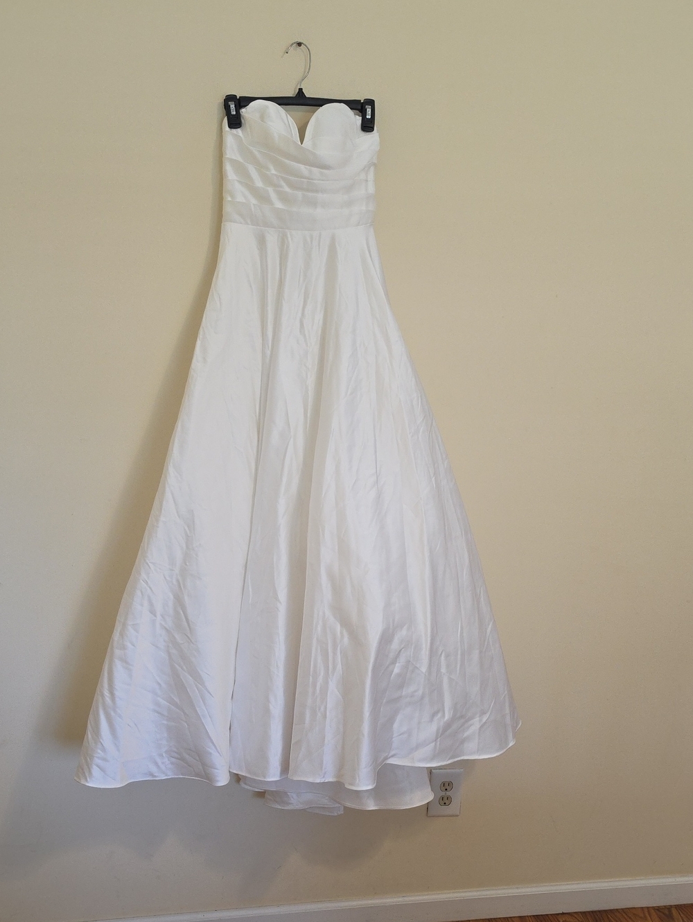 Lulu's Strapless White Maxi Dress with Sweetheart Bodice